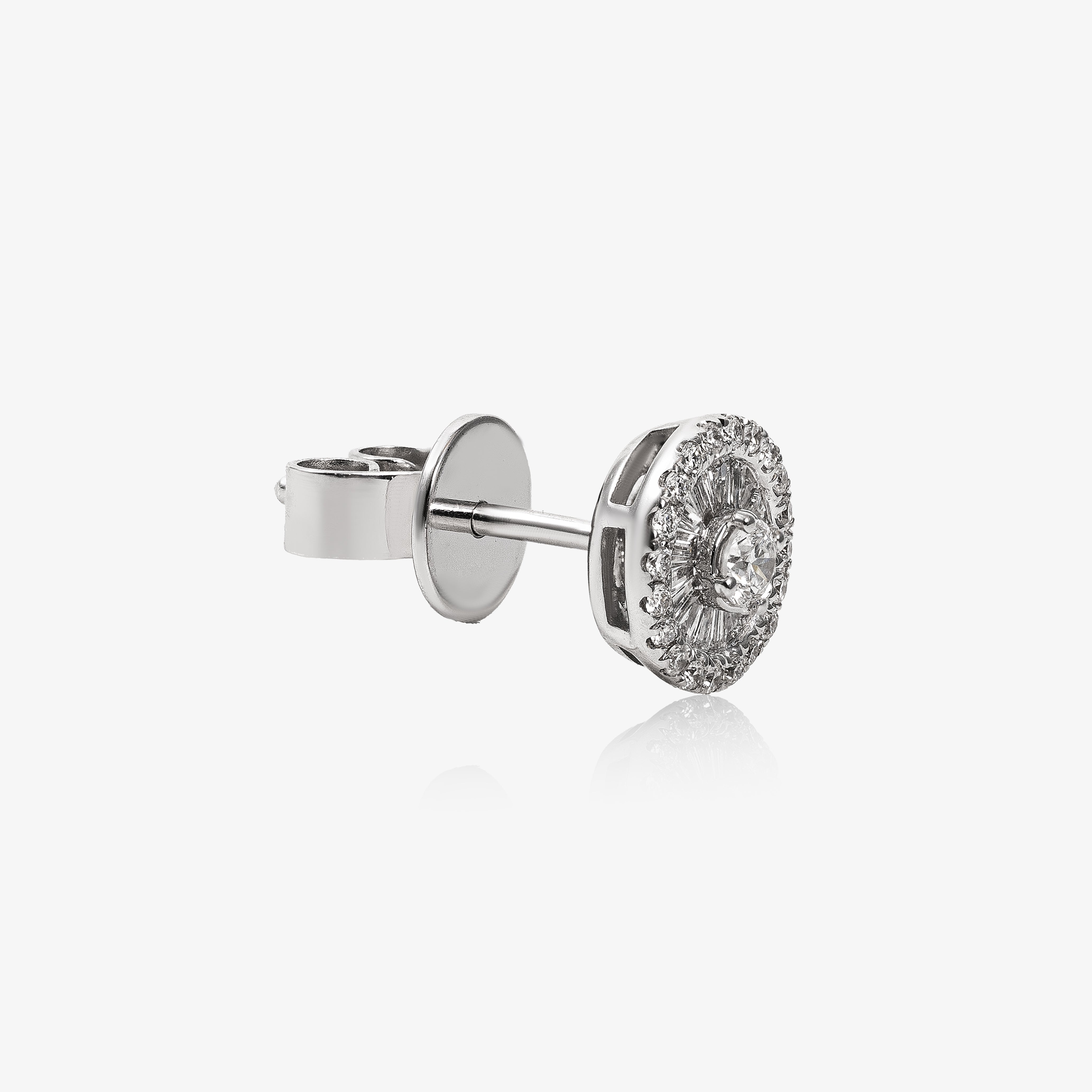 Cercei aur 18k cu diamante 0.39 ct