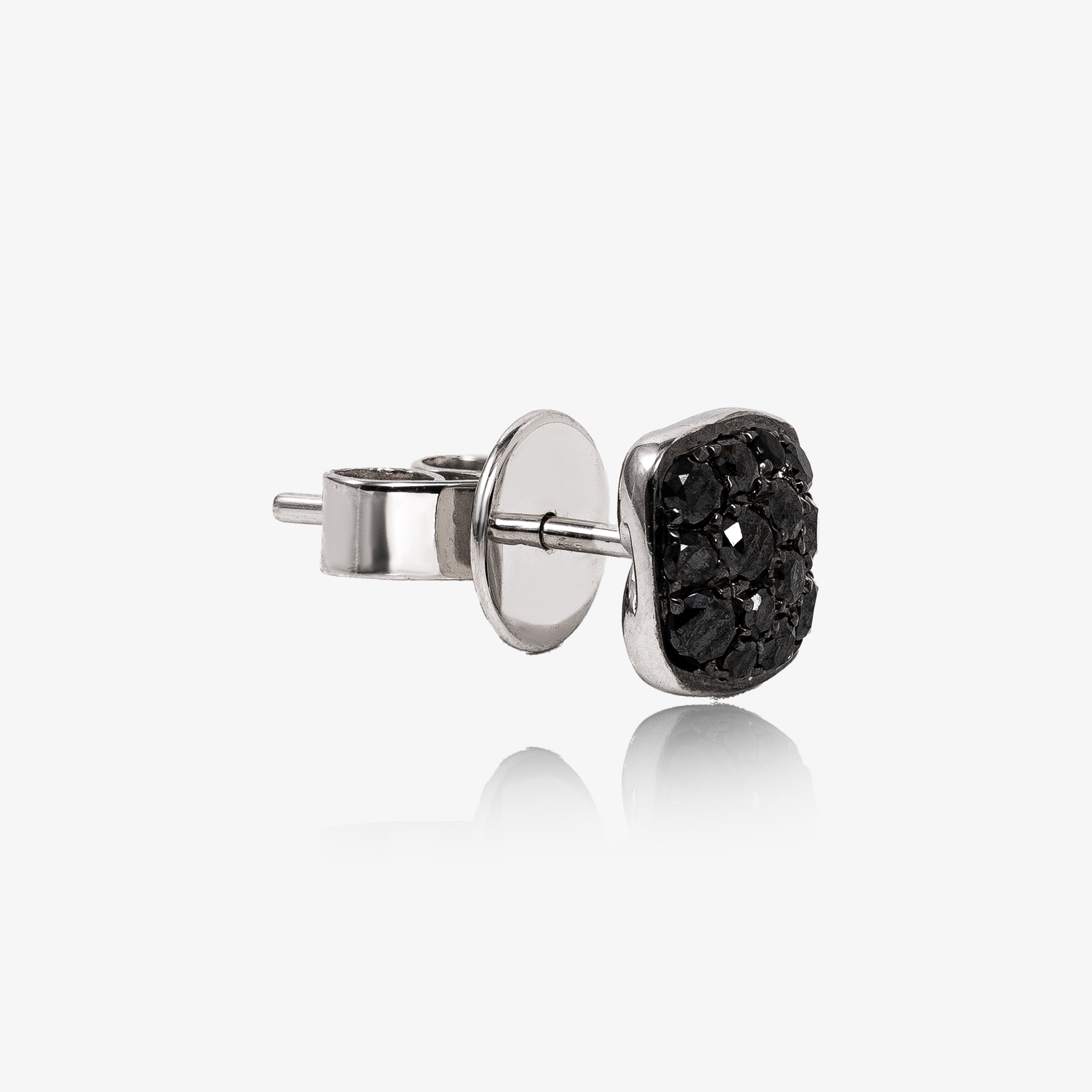 Cercei aur 18k cu diamante negre 0.55 ct